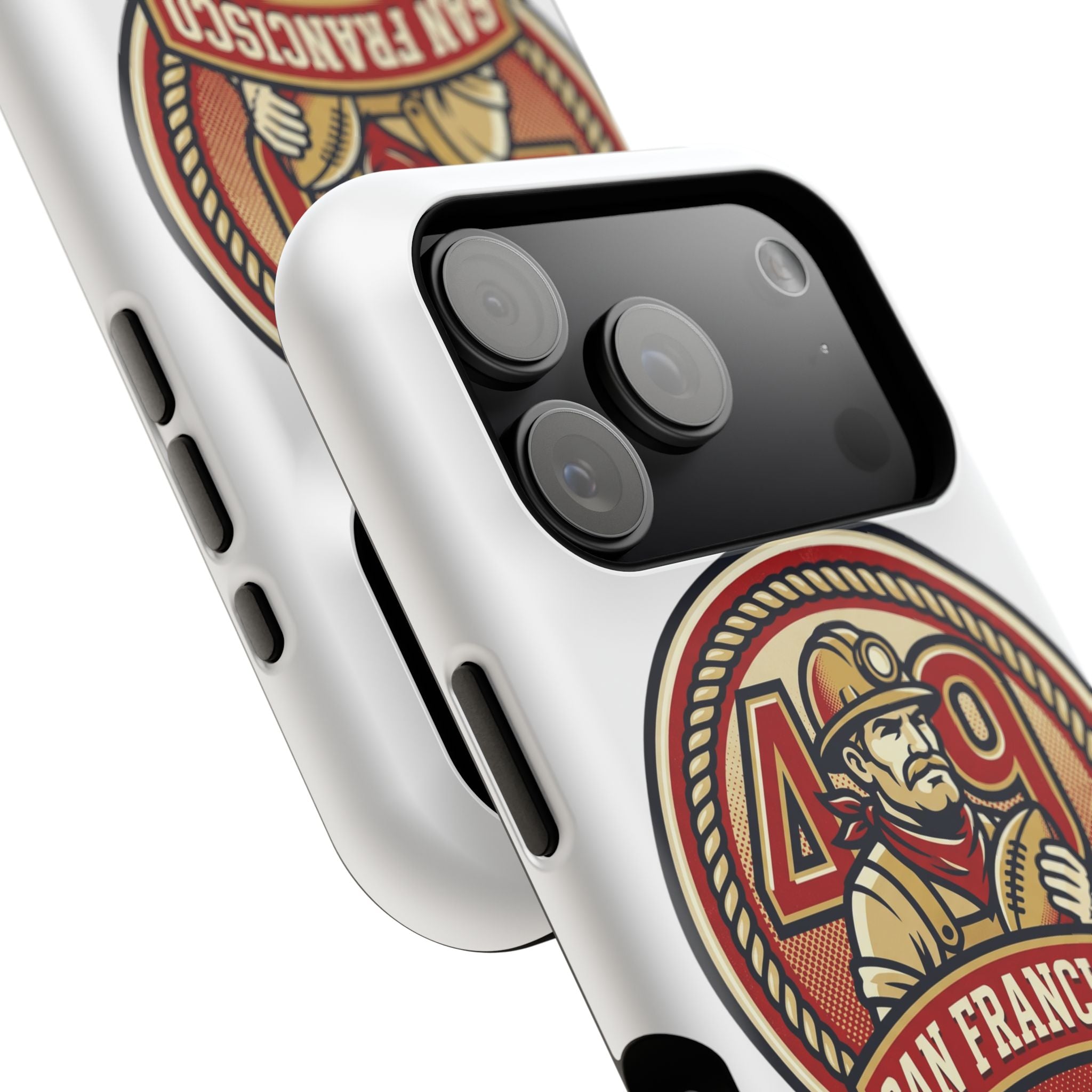 San Francisco 49er Firefighter Badge phone case | Impact-Resistant Case