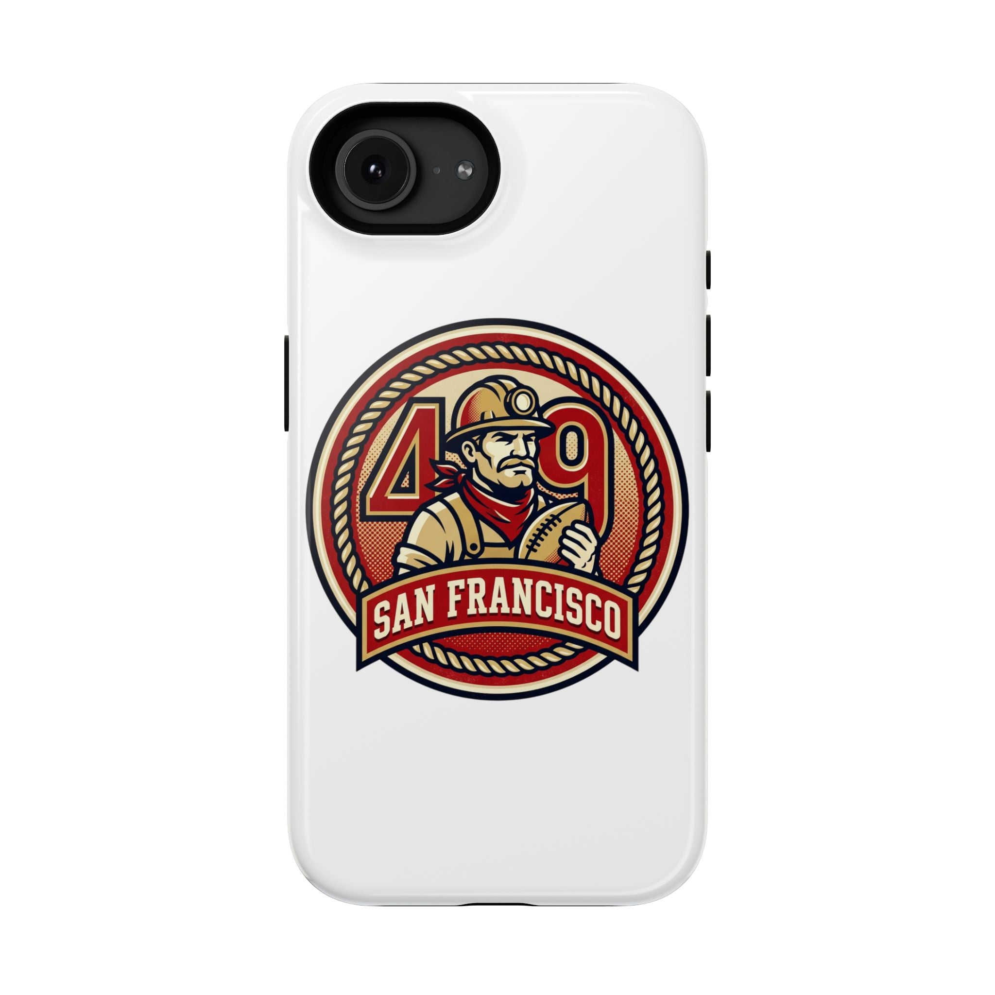 San Francisco 49er Firefighter Badge phone case | Impact-Resistant Case