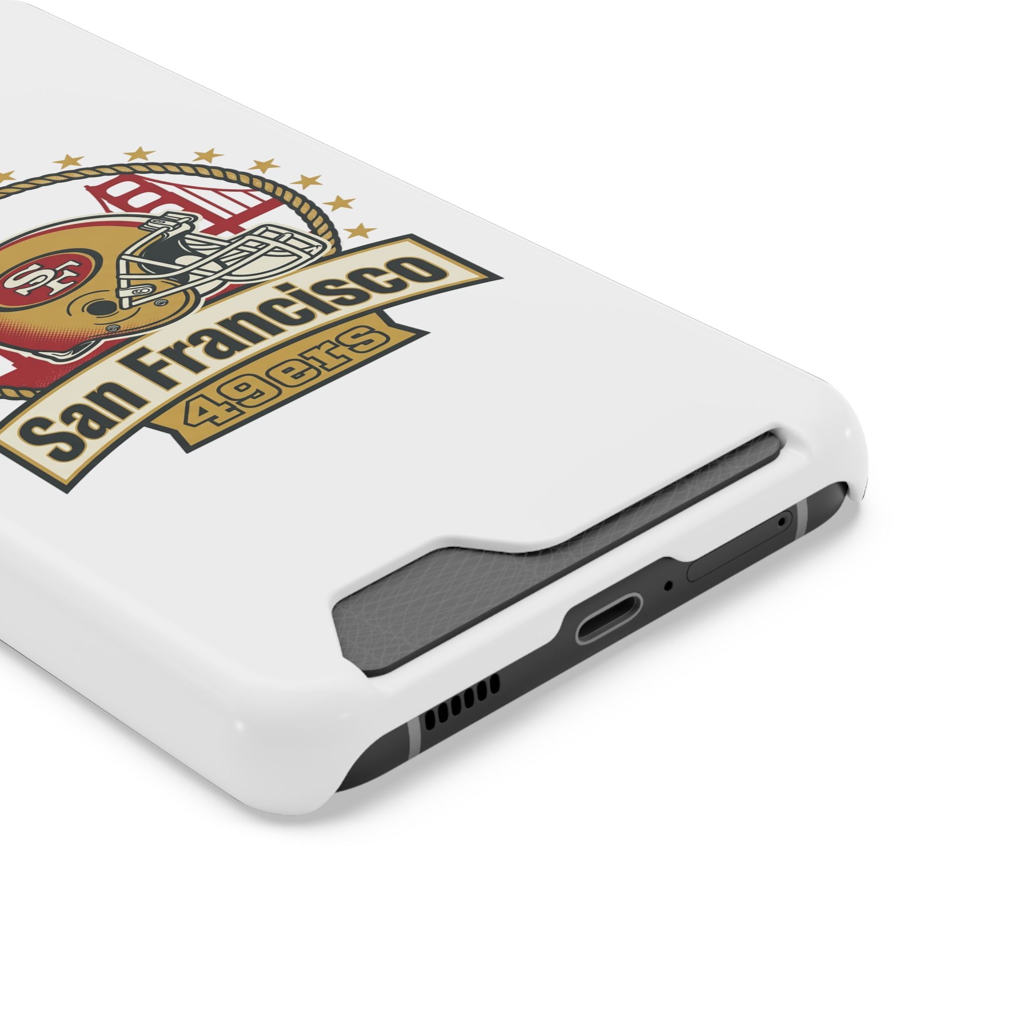 San Francisco 49ers Helmet Phone Case with Card Holder | Team Logo