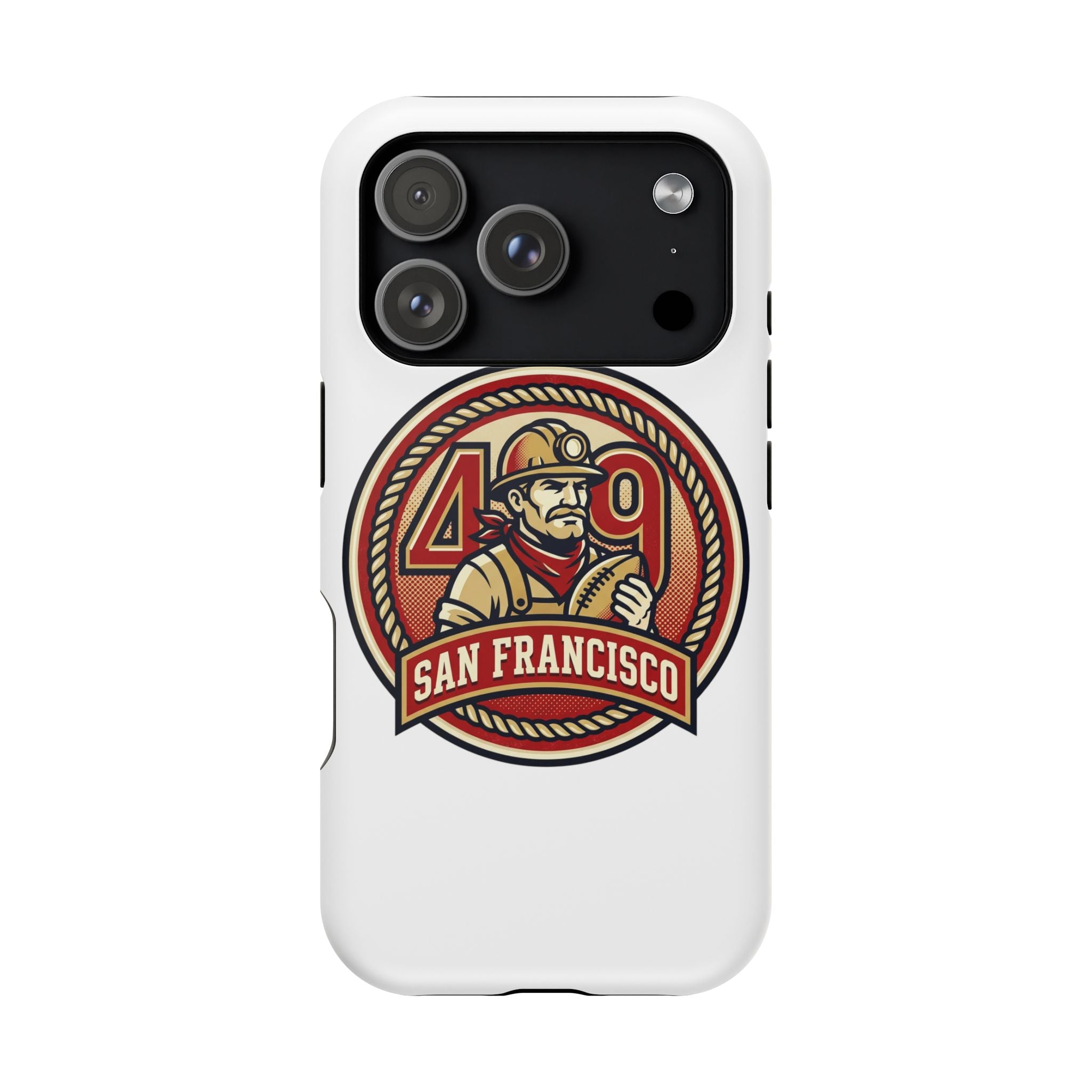 San Francisco 49er Firefighter Badge phone case | Impact-Resistant Case