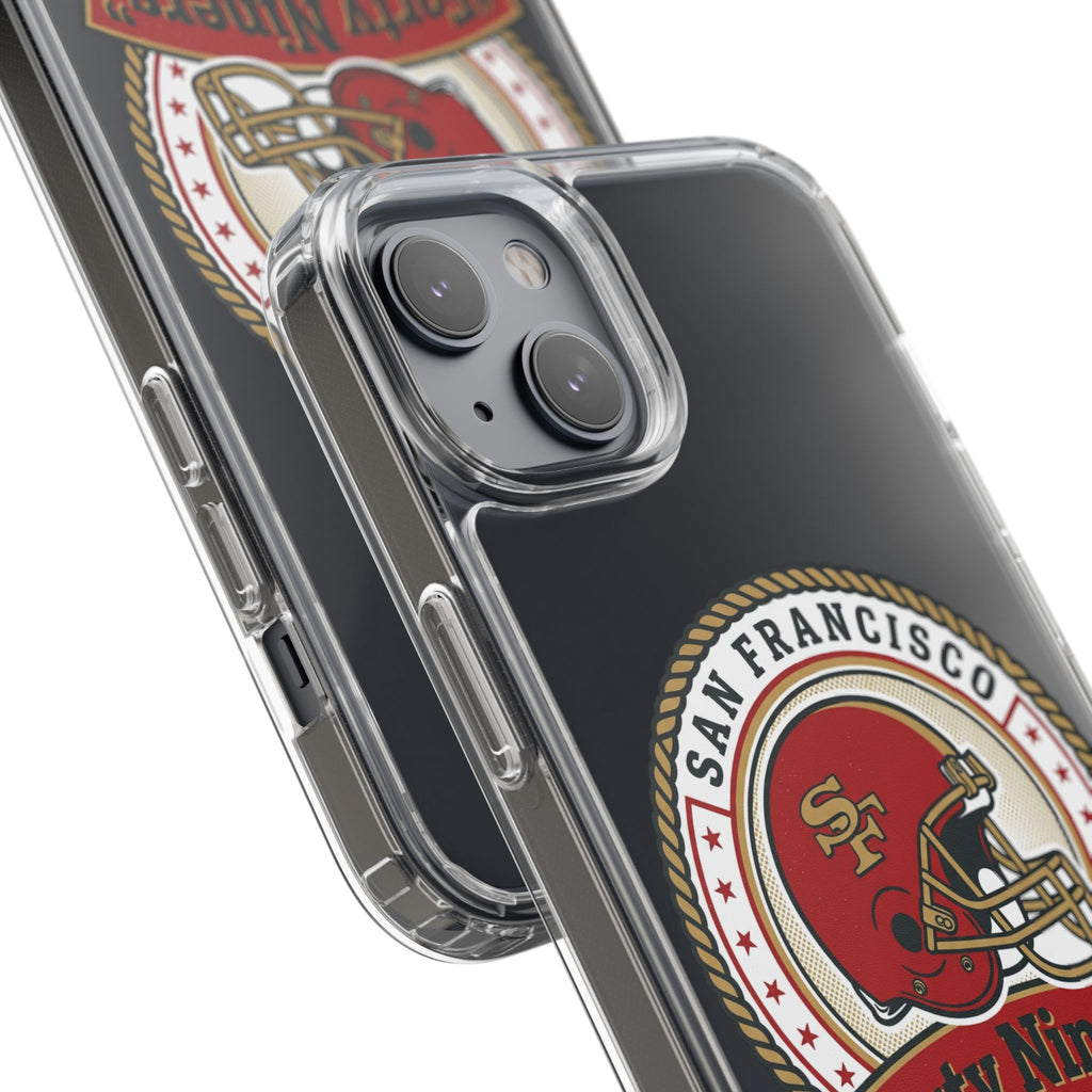 San Francisco Forty Niners Football Helmet Clear Case | NFL Team Phone Cover