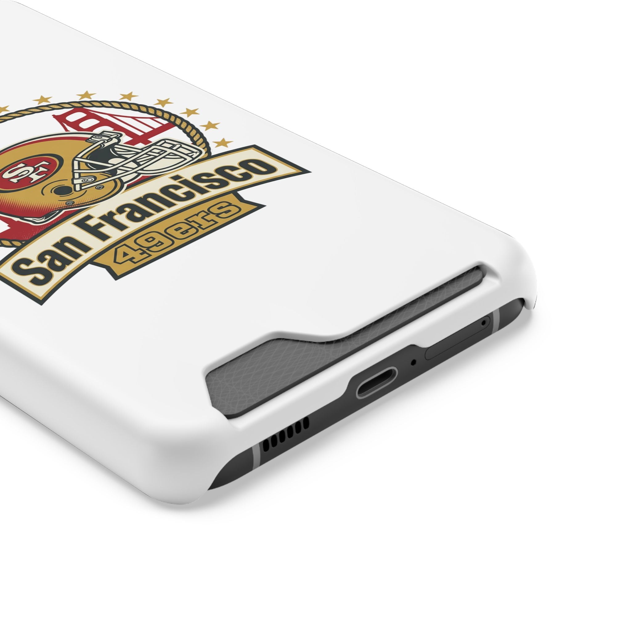 San Francisco 49ers Helmet Phone Case with Card Holder | Team Logo