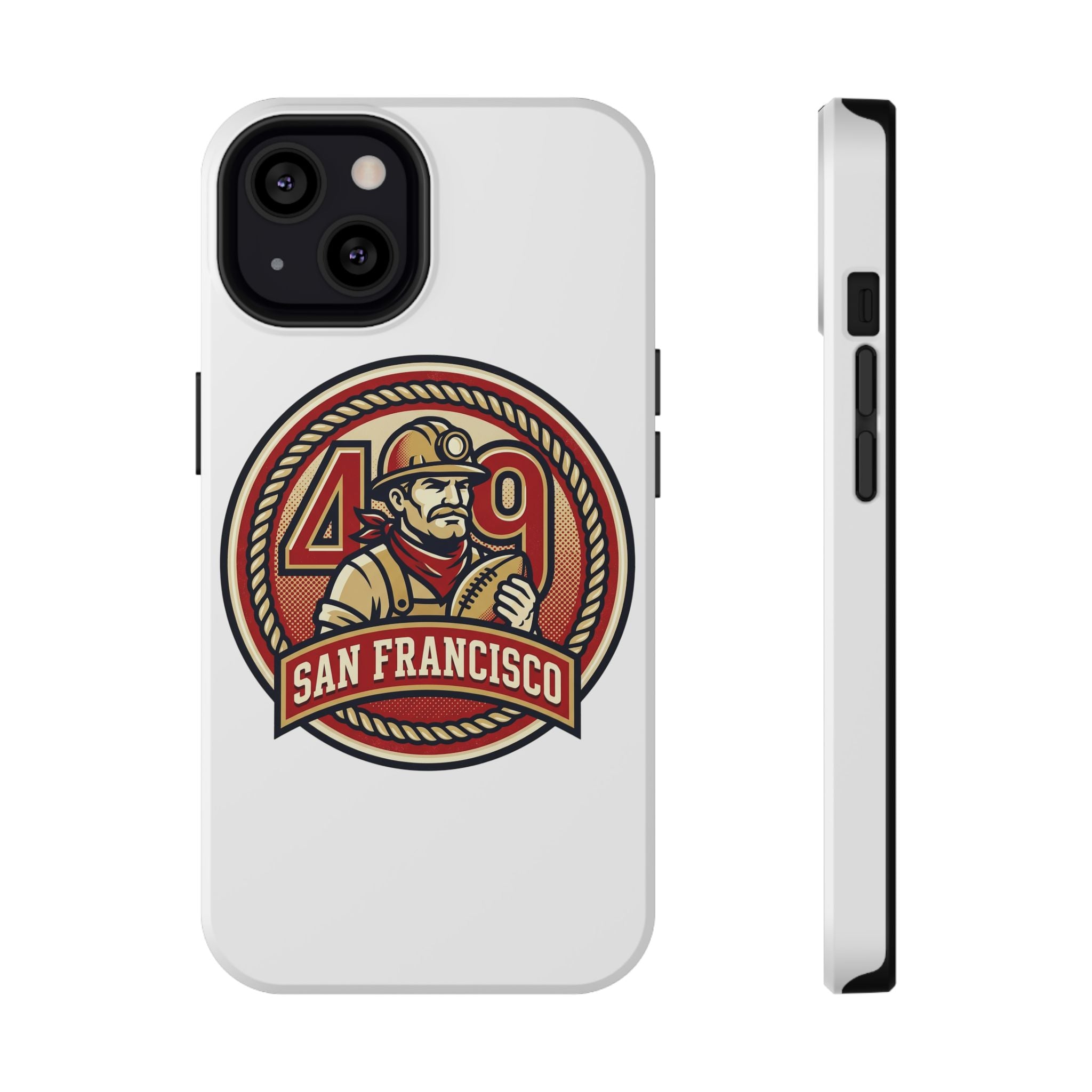 San Francisco 49er Firefighter Badge phone case | Impact-Resistant Case