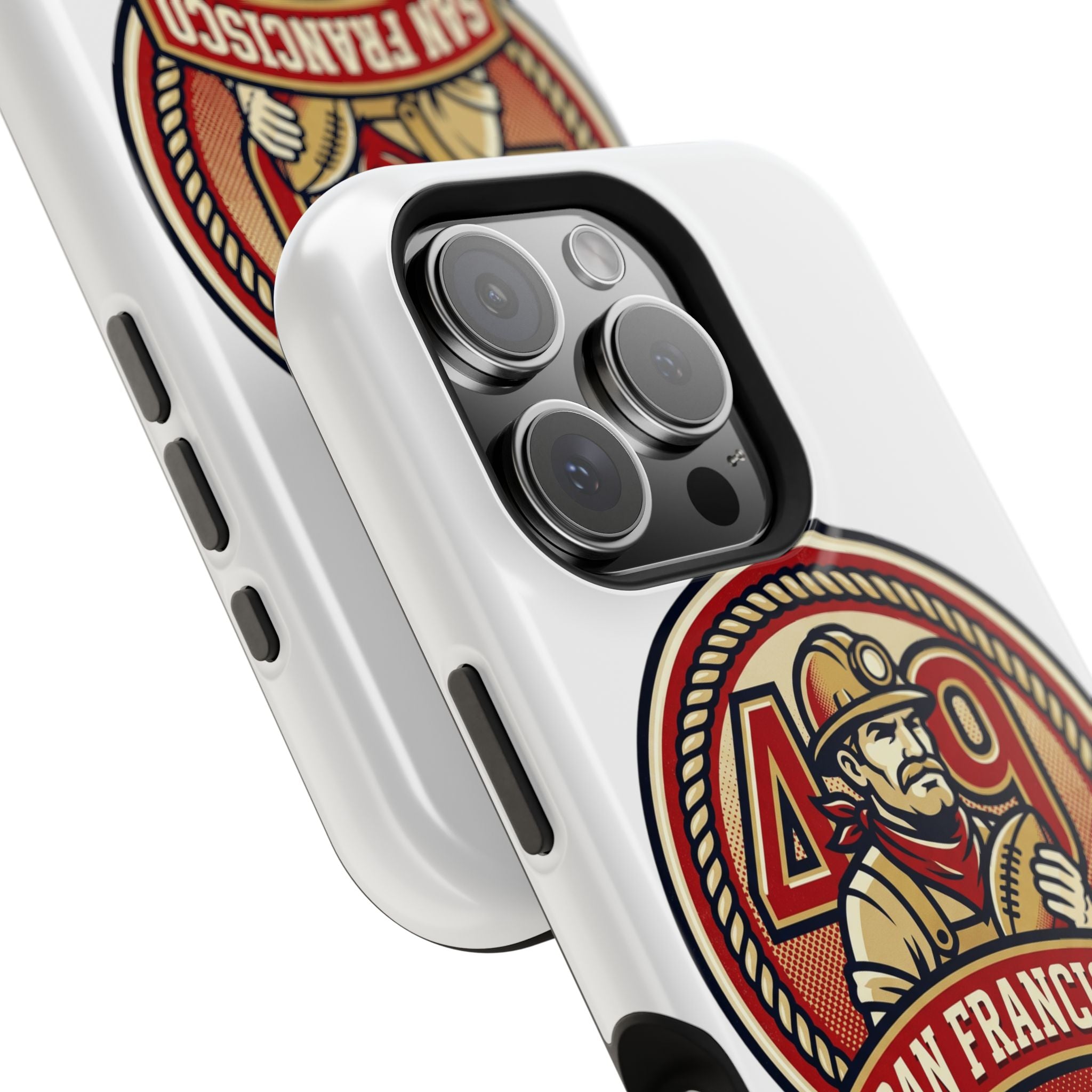 San Francisco 49er Firefighter Badge phone case | Impact-Resistant Case
