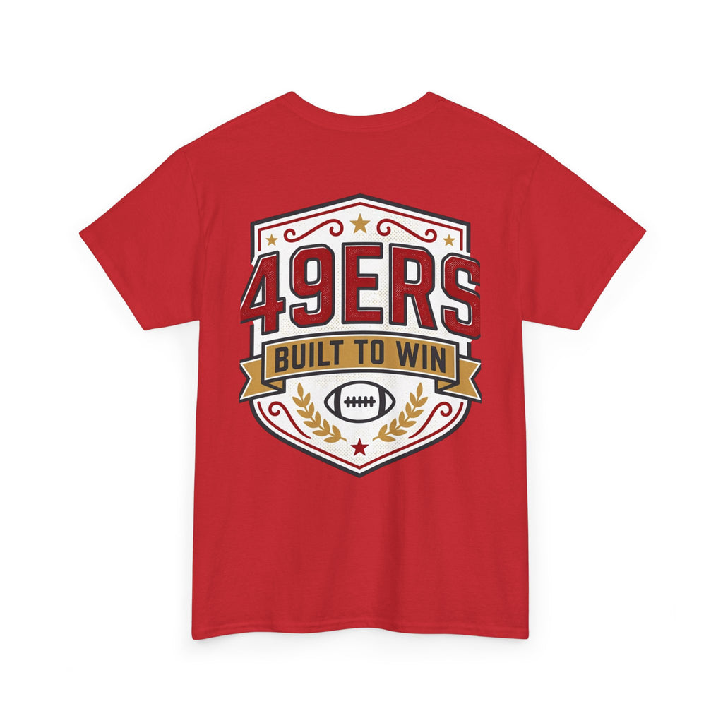 49ers Built to Win Tee | Football Shield Team Spirit