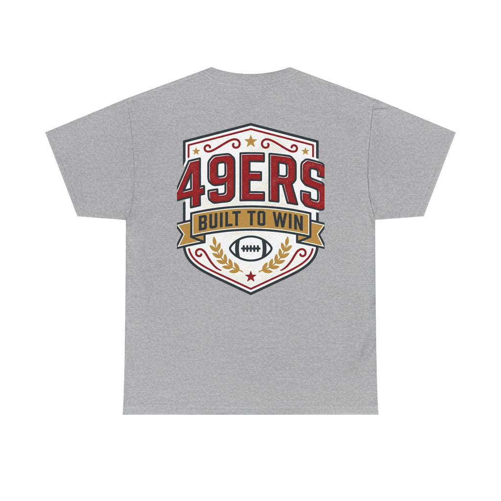 49ers Built to Win Tee | Football Shield Team Spirit