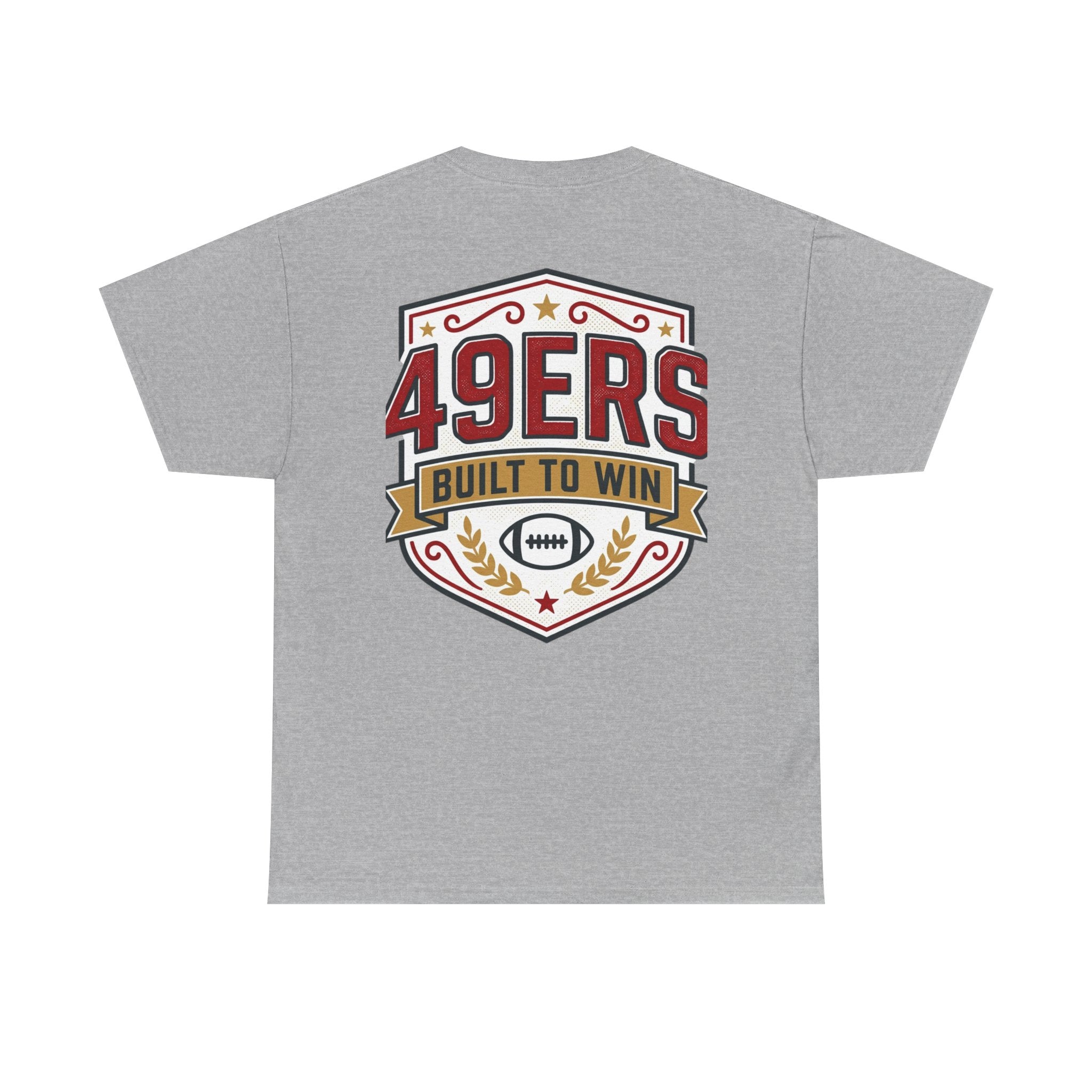 49ers Built to Win Tee | Football Shield Team Spirit