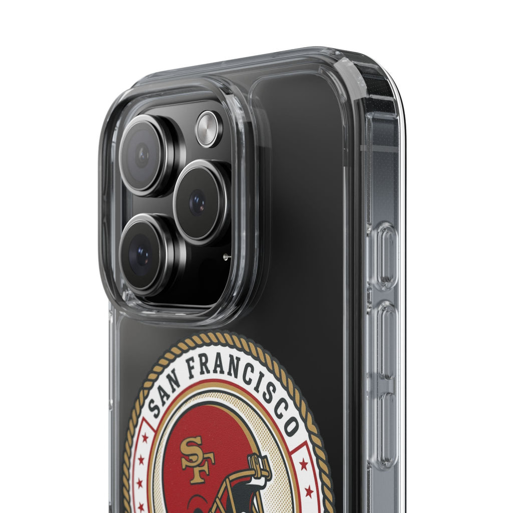 San Francisco Forty Niners Football Helmet Clear Case | NFL Team Phone Cover
