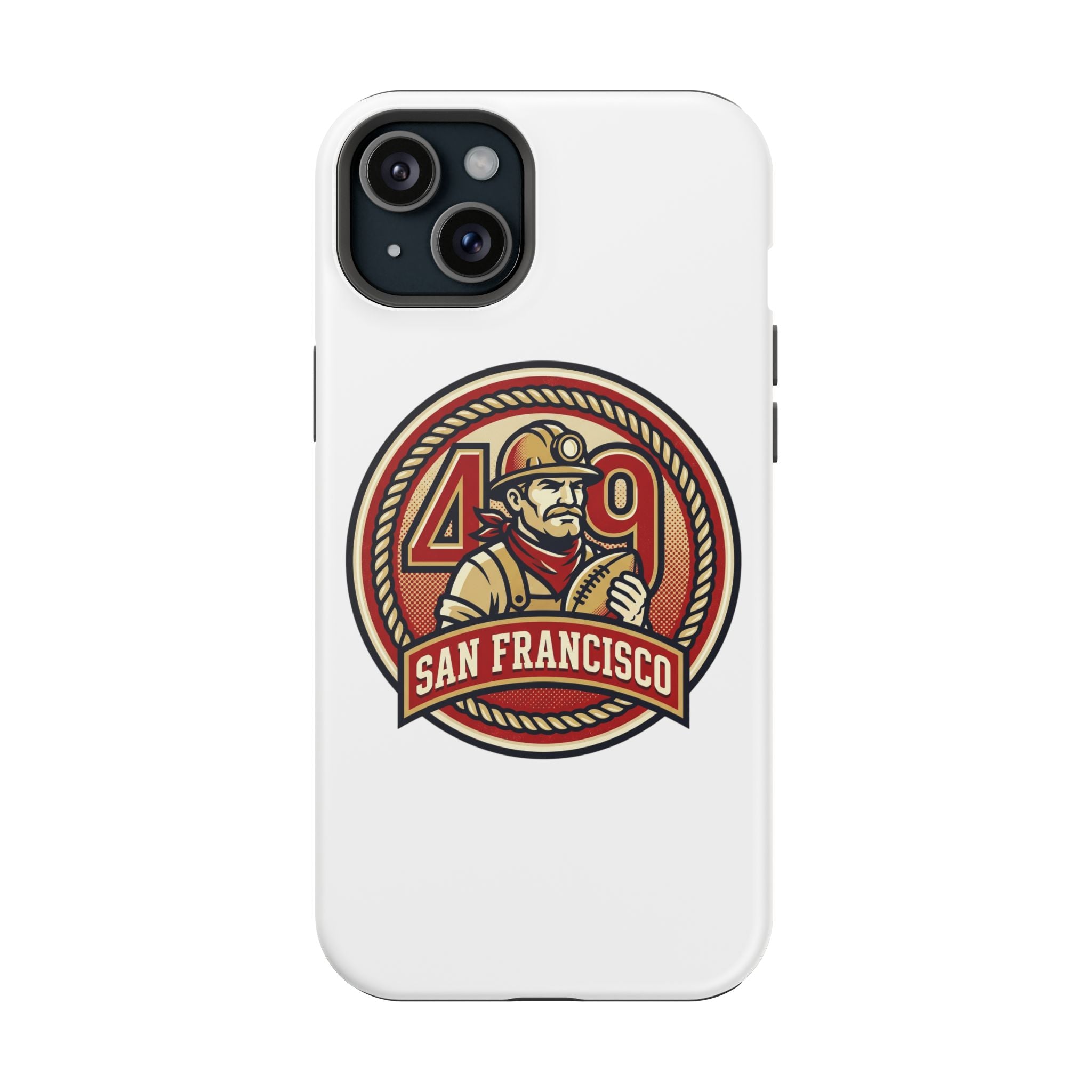San Francisco 49er Firefighter Badge phone case | Impact-Resistant Case