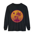 Retro Tropical Palm Sunset Long Sleeve