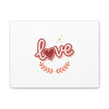 Love Heart Script Canvas | Matte Stretched Wall Art