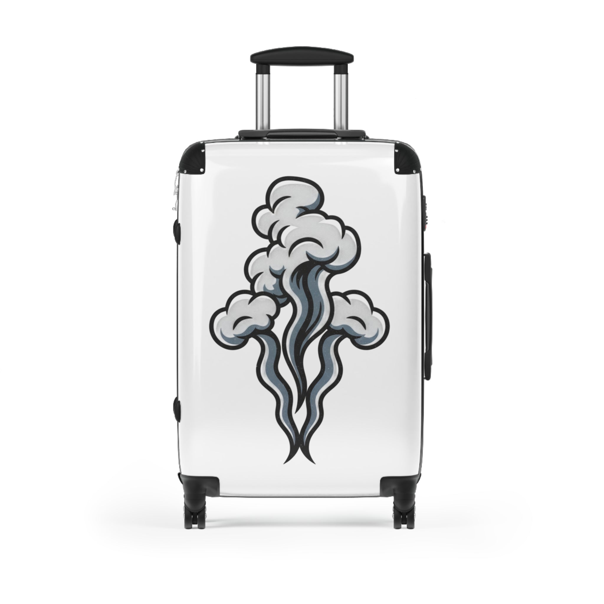 Smoke Plume Suitcase | Travel Luggage with Cloud Graphic