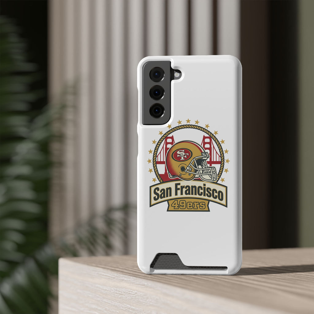 San Francisco 49ers Helmet Phone Case with Card Holder | Team Logo
