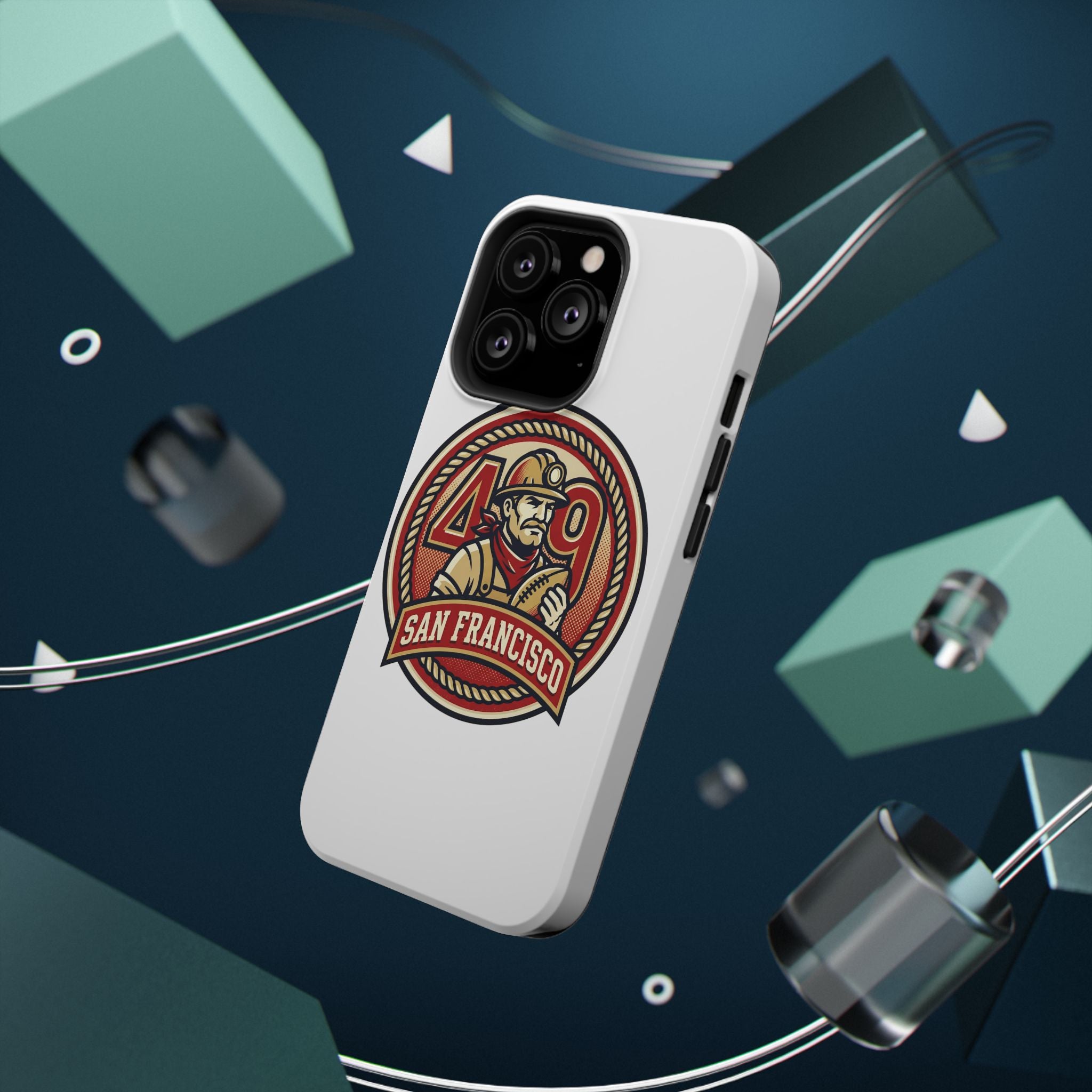 San Francisco 49er Firefighter Badge phone case | Impact-Resistant Case