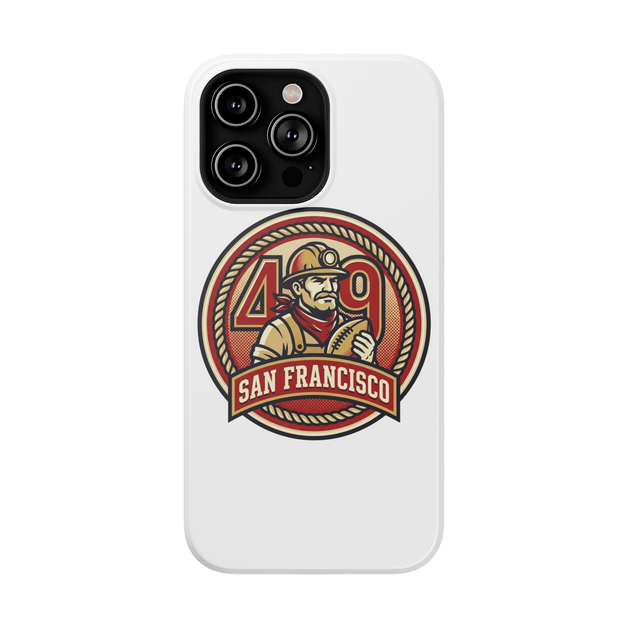 San Francisco 49er Firefighter Badge phone case | Impact-Resistant Case