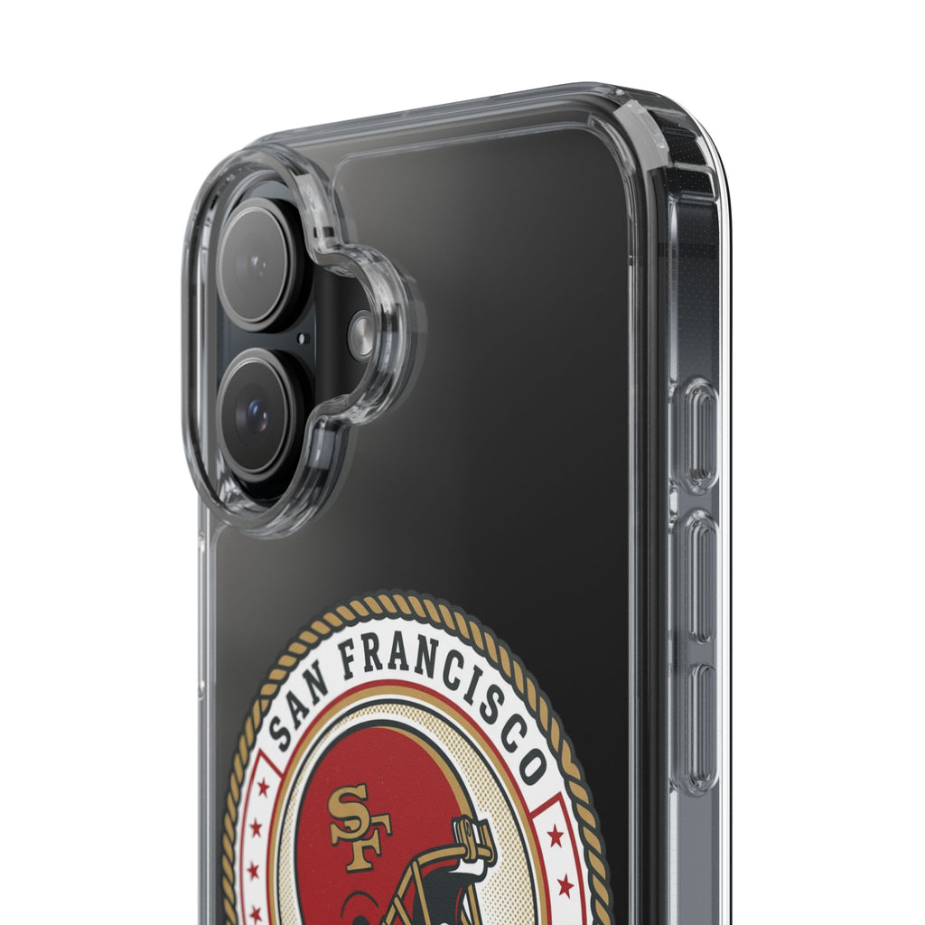 San Francisco Forty Niners Football Helmet Clear Case | NFL Team Phone Cover