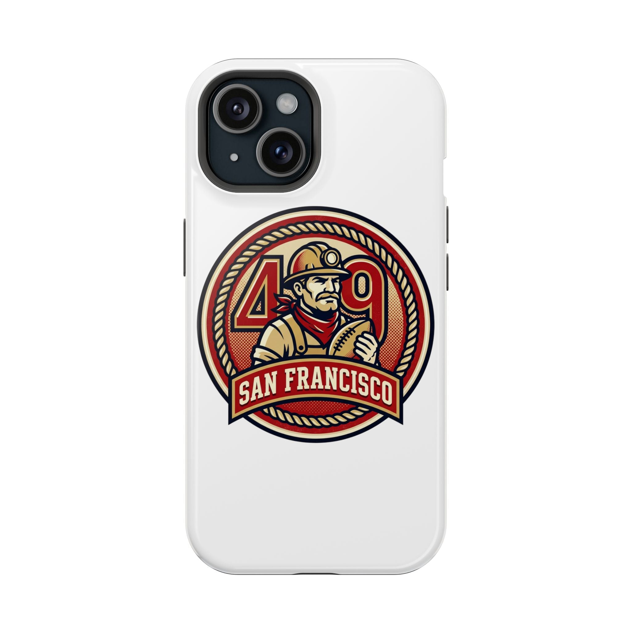 San Francisco 49er Firefighter Badge phone case | Impact-Resistant Case