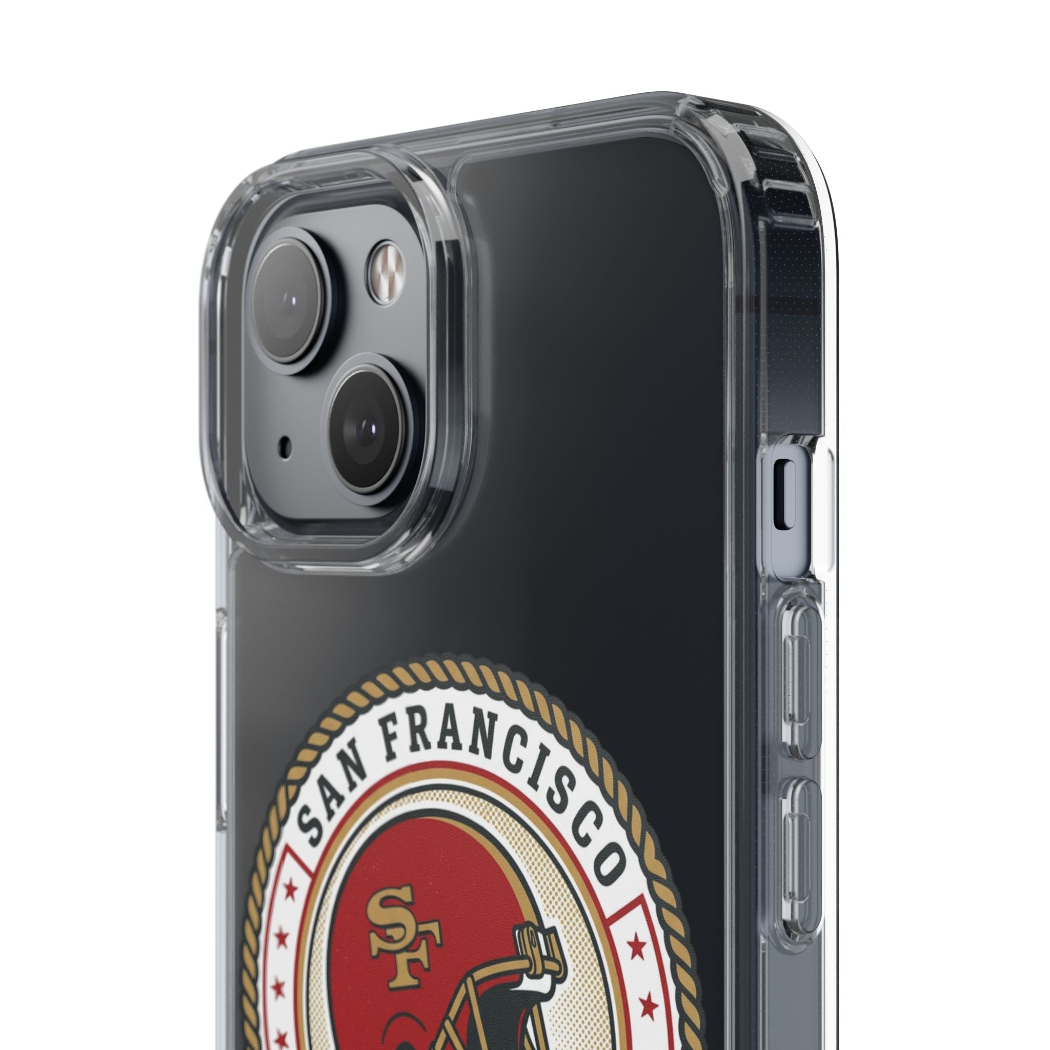 San Francisco Forty Niners Football Helmet Clear Case | NFL Team Phone Cover