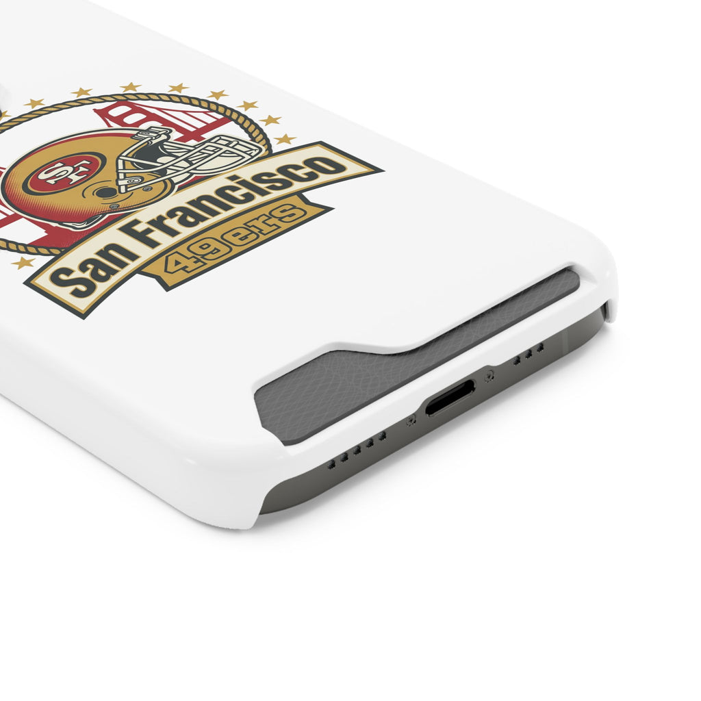 San Francisco 49ers Helmet Phone Case with Card Holder | Team Logo