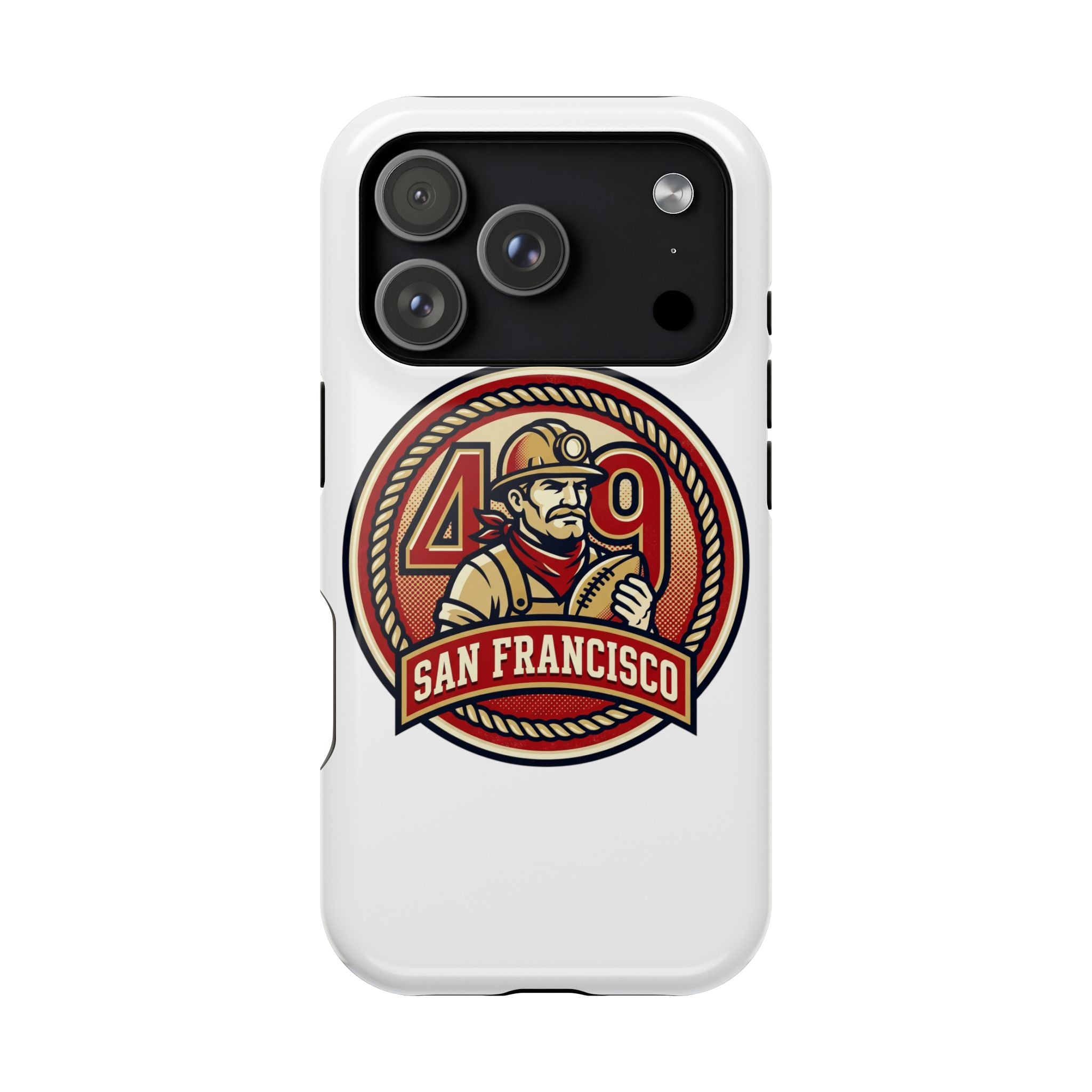 San Francisco 49er Firefighter Badge phone case | Impact-Resistant Case