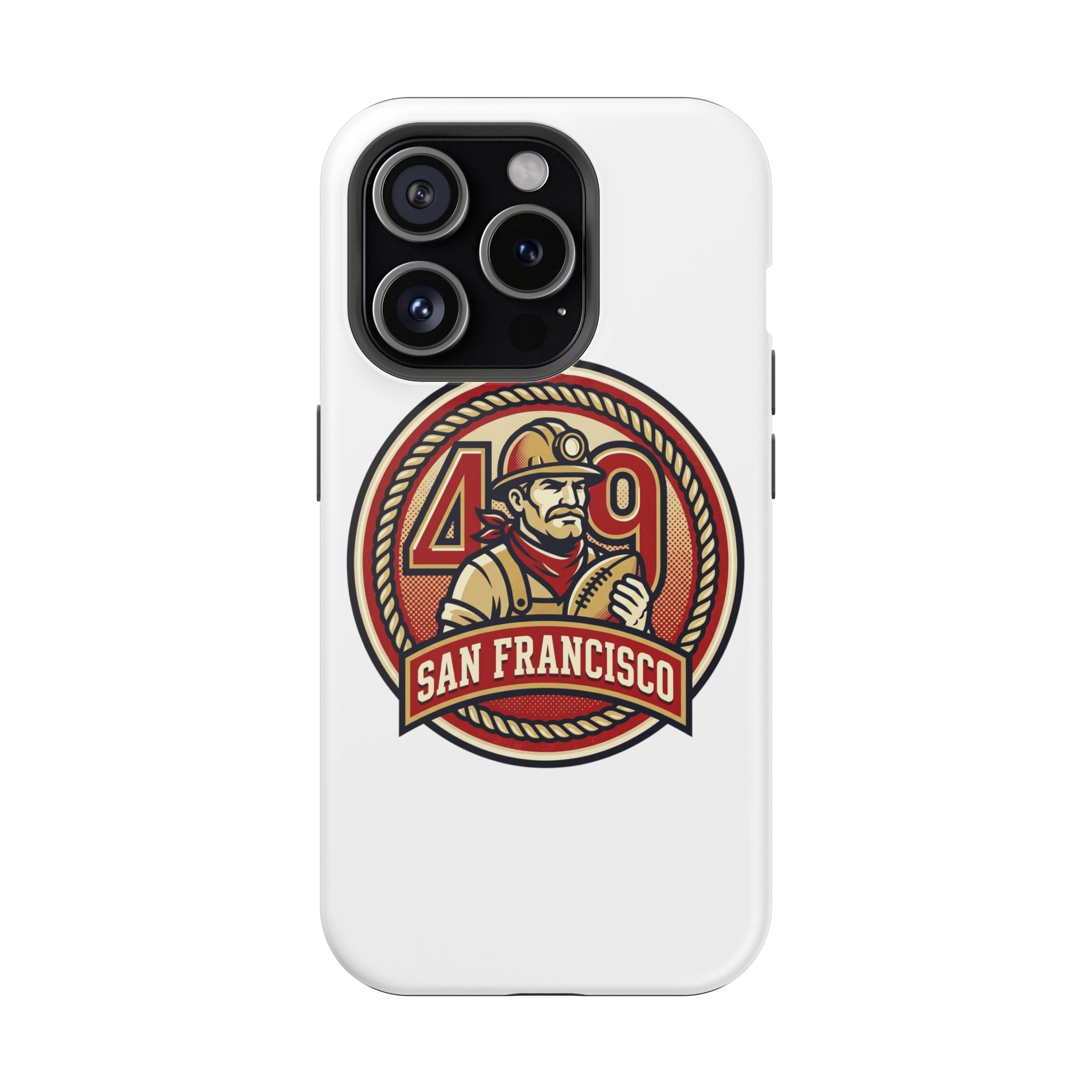 San Francisco 49er Firefighter Badge phone case | Impact-Resistant Case