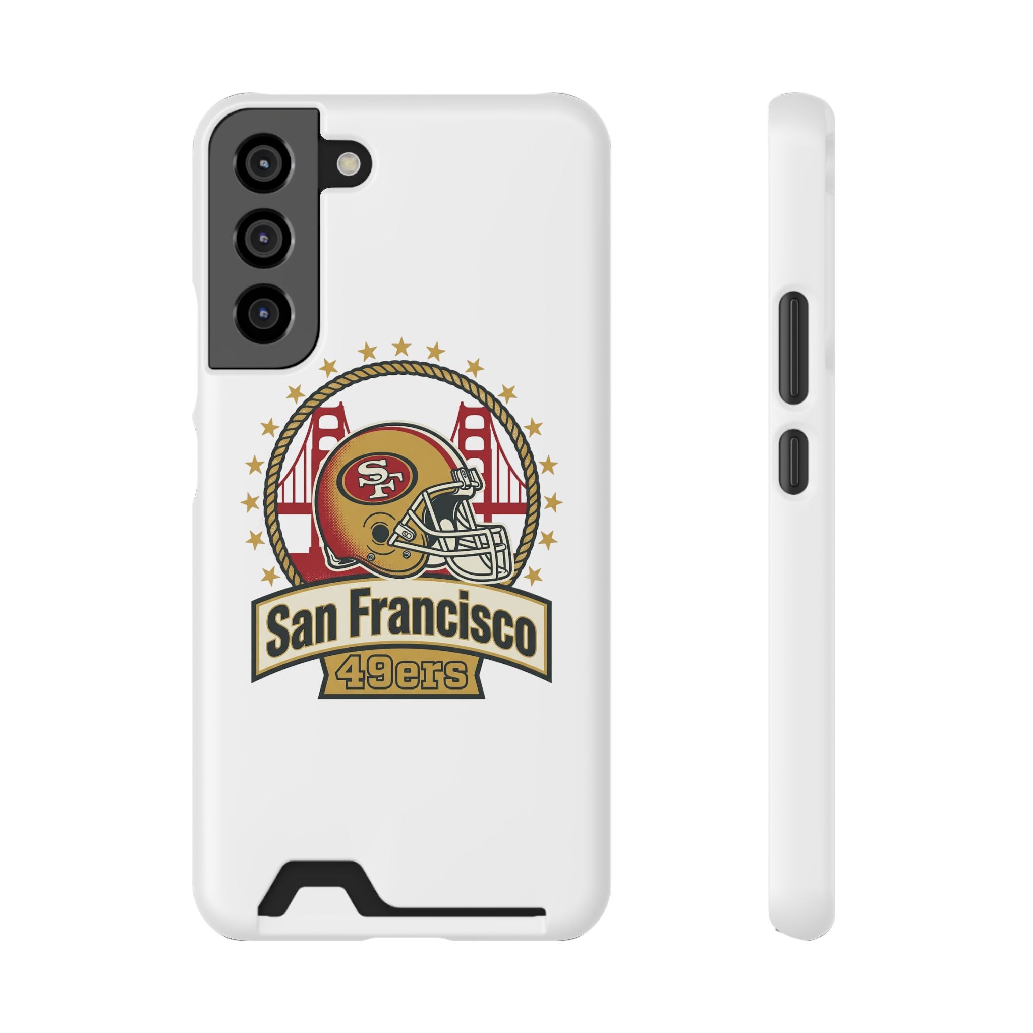 San Francisco 49ers Helmet Phone Case with Card Holder | Team Logo