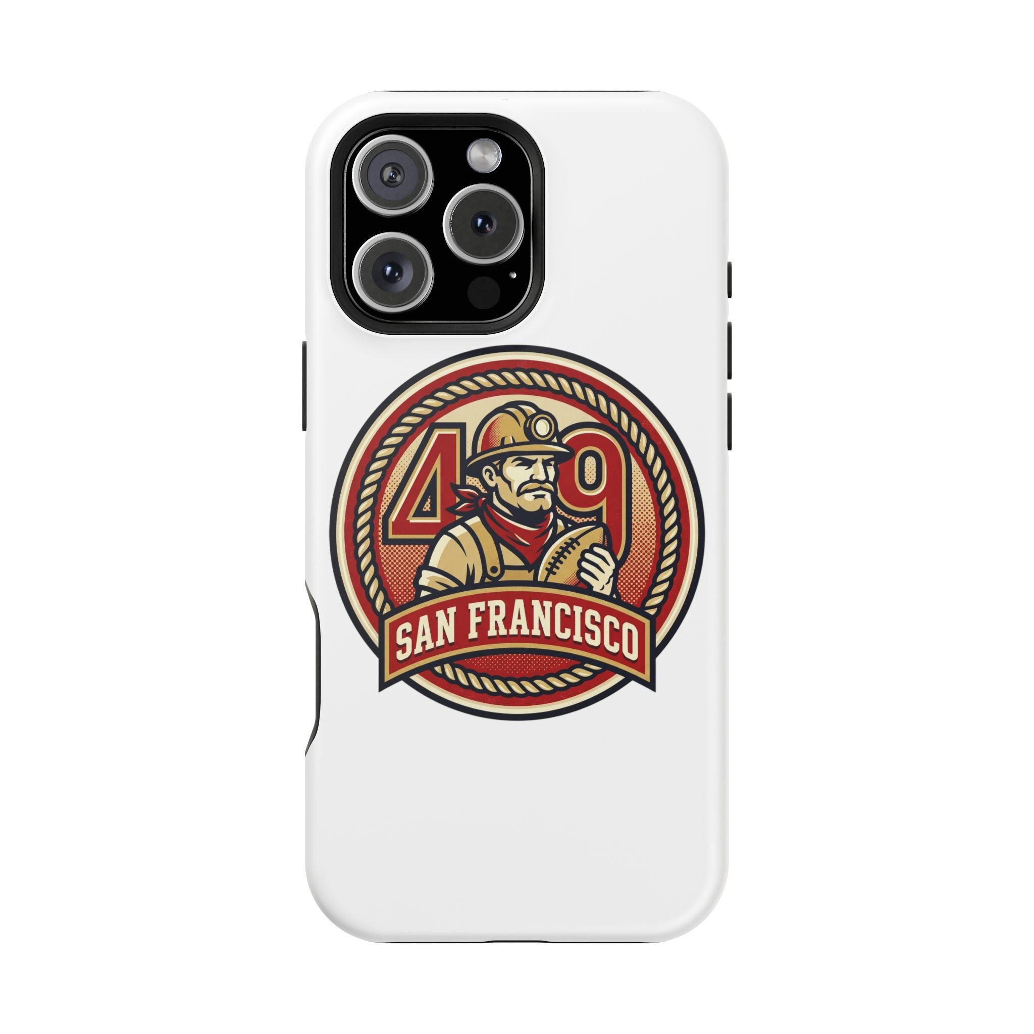 San Francisco 49er Firefighter Badge phone case | Impact-Resistant Case