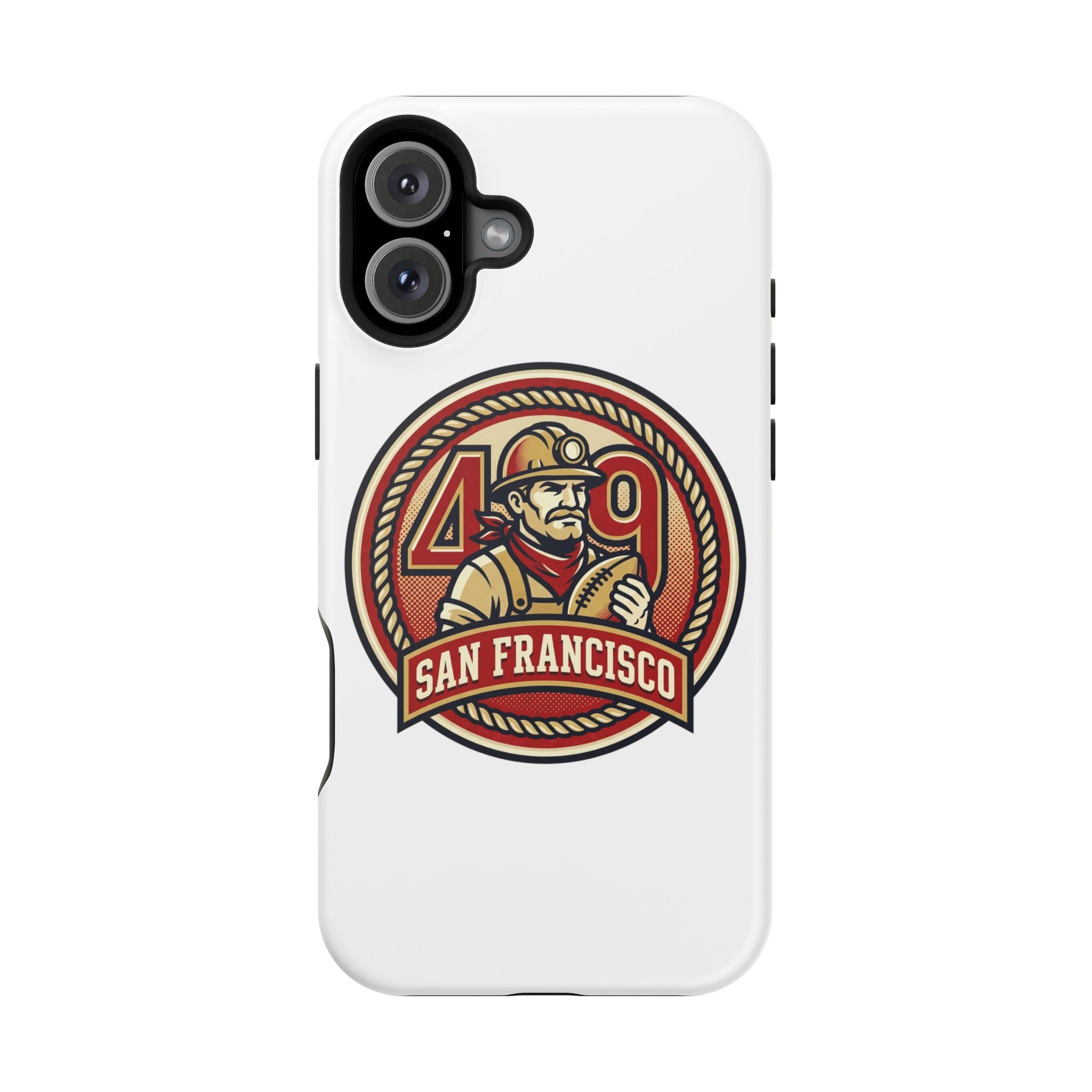 San Francisco 49er Firefighter Badge phone case | Impact-Resistant Case
