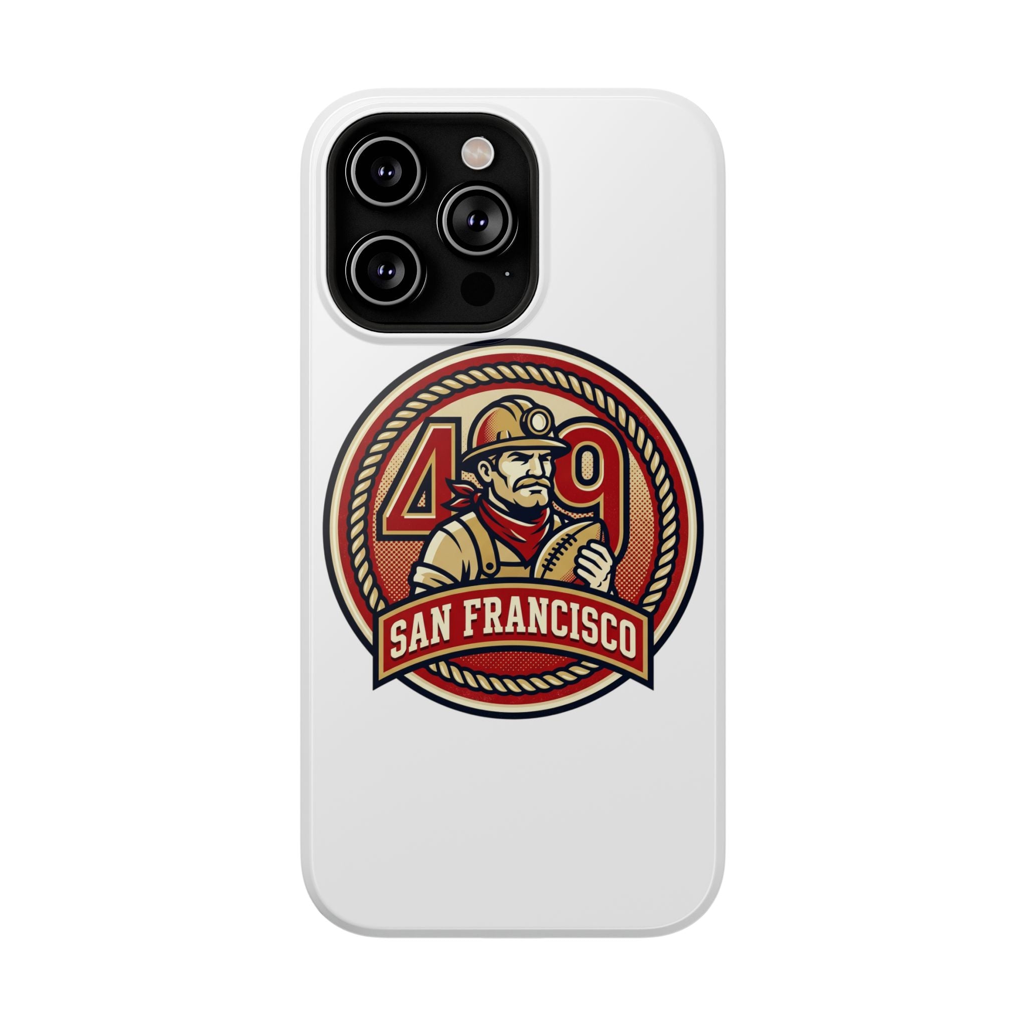 San Francisco 49er Firefighter Badge phone case | Impact-Resistant Case