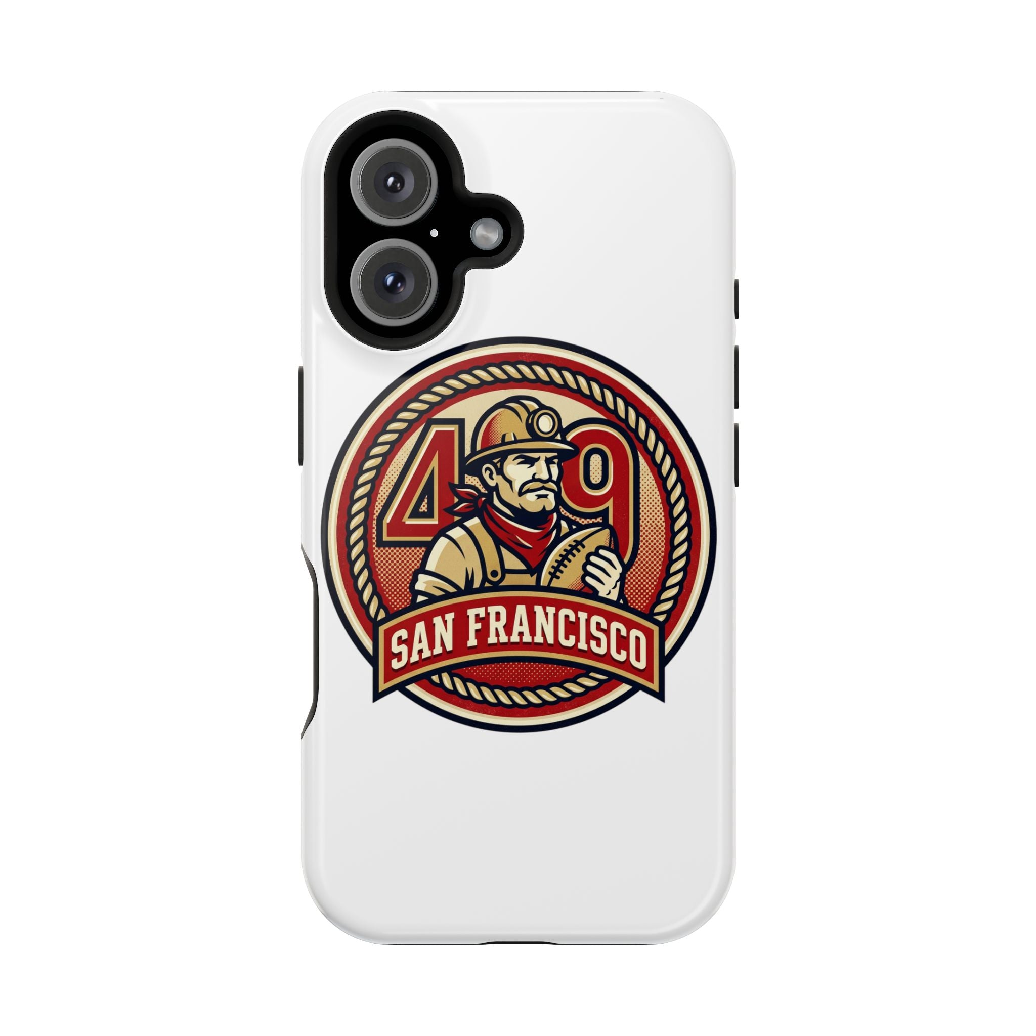 San Francisco 49er Firefighter Badge phone case | Impact-Resistant Case